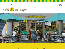 Tablet Screenshot of cafealaplage.com